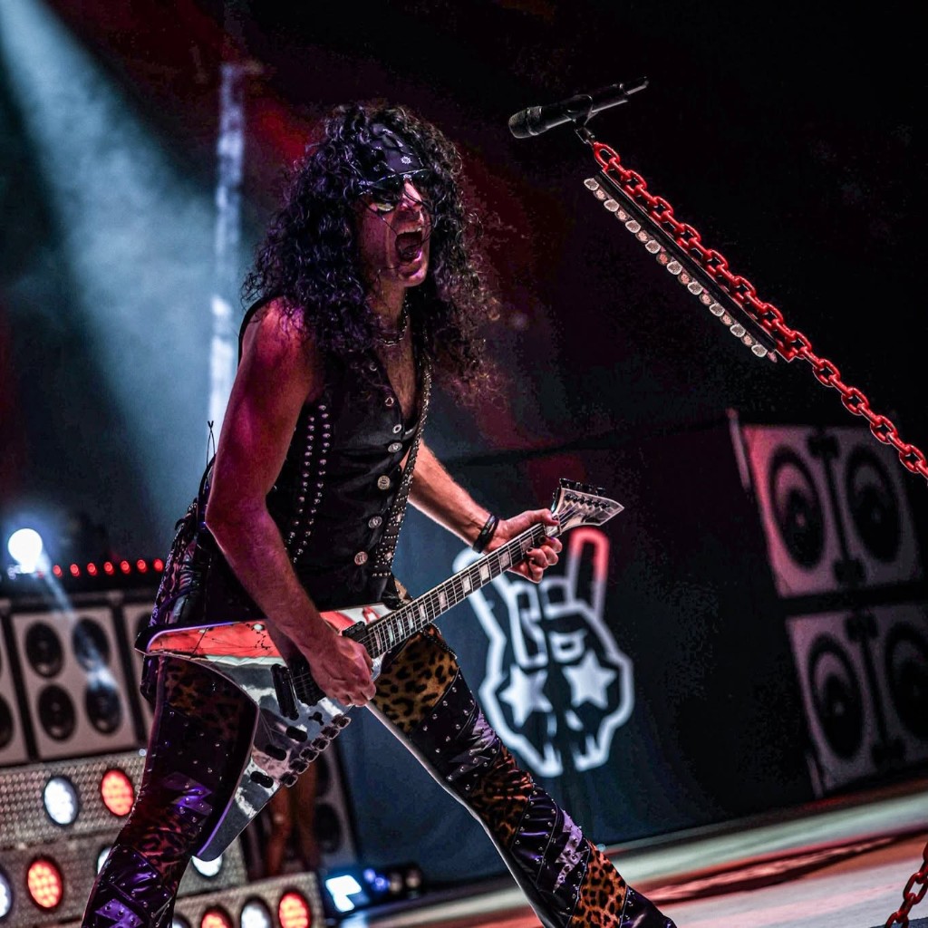 Nick Tirey performing live with That Arena Rock Show